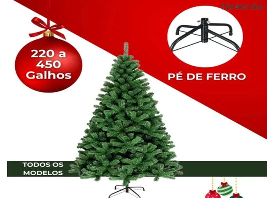 Árvore Natal Verde 120cm/150cm/180cm Galhos Decoração Natalina Pinheiro Premium - Neverdie Store